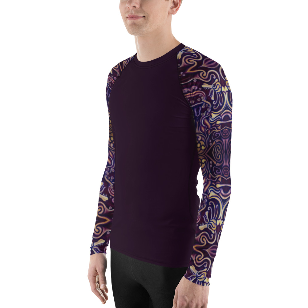 CAVIS Celtic Big Dragon Sleeve Men's Rash Guard, Alternative Dive Skin Swim Shirt - Image 3
