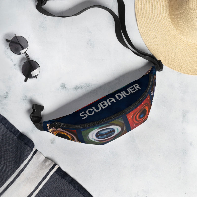CAVIS Aquatic Eyes Scuba Diver Fanny Pack - Lifestyle 2