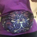 CAVIS Celtic Big Dragon Fanny Pack, Alternative Waist Bag, Burgundy Gold Fashion Belt Pack