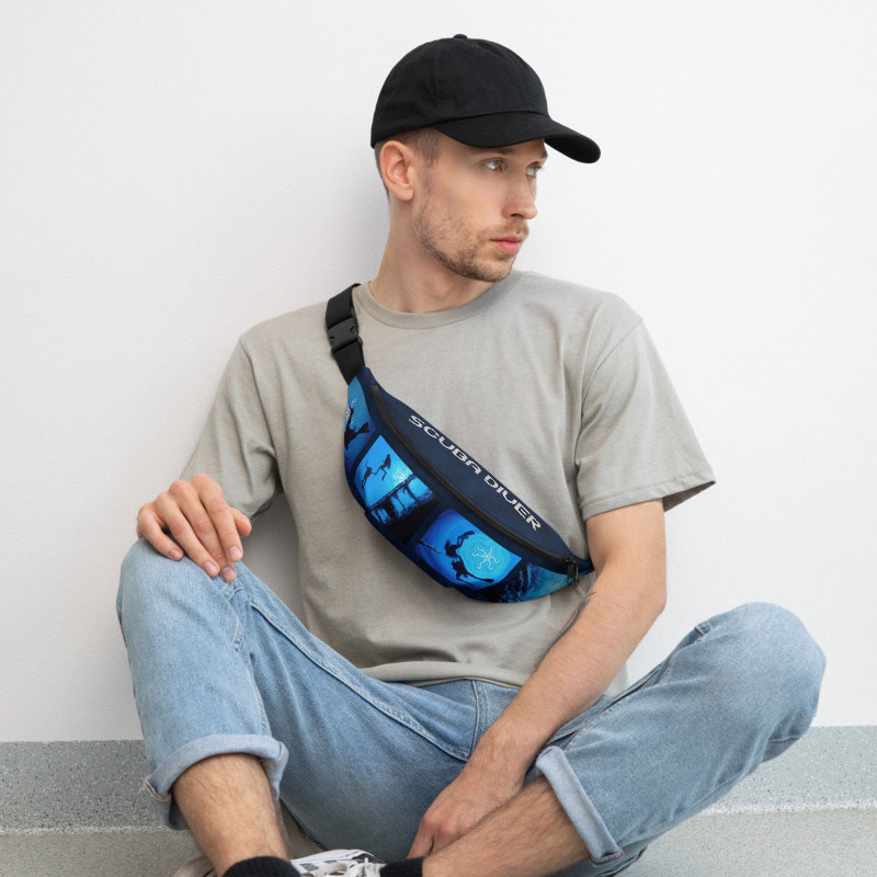 CAVIS Scuba Diver Silhouette FannyPack - Lifestyle1