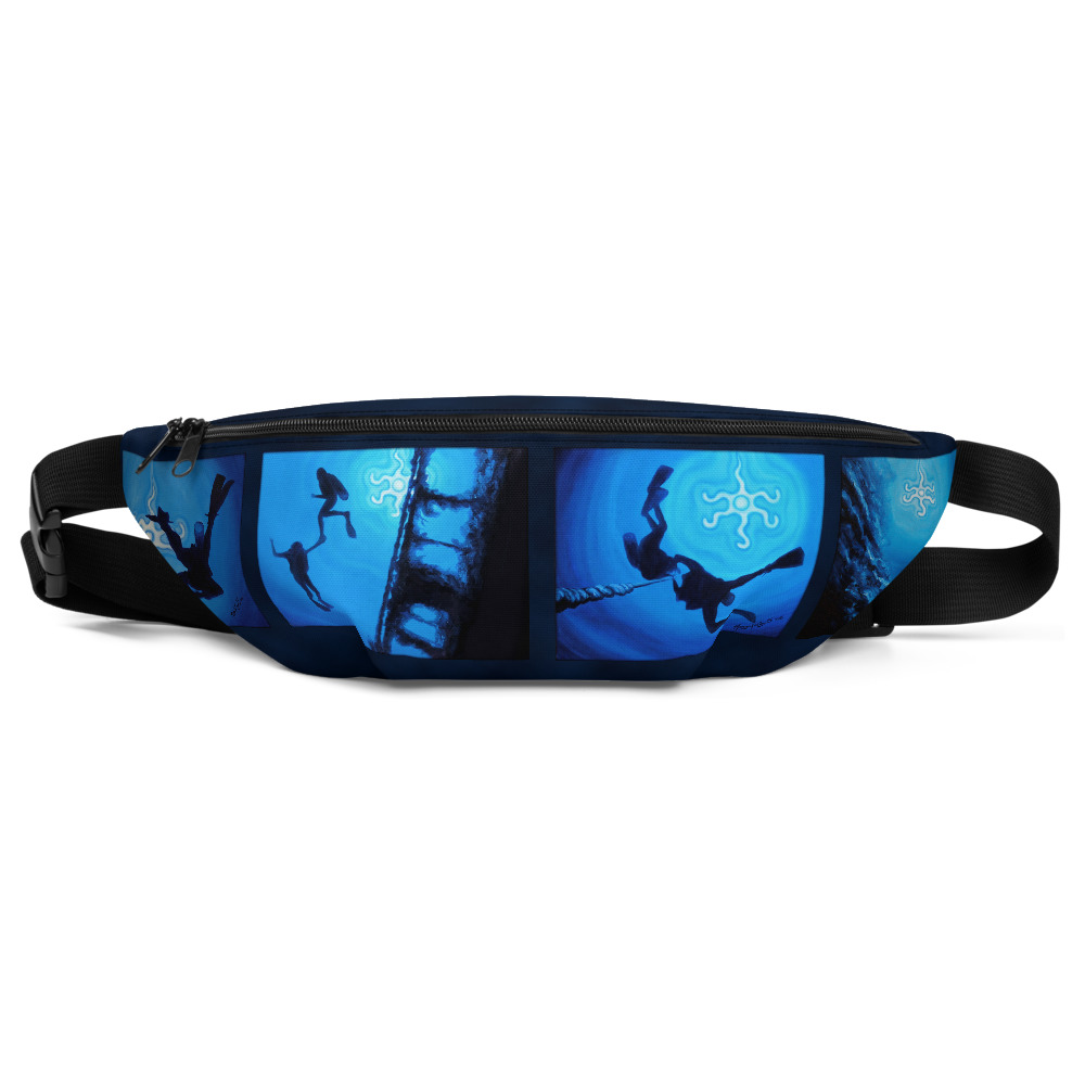 CAVIS Scuba Diver Silhouette Fanny Pack - Waist Bag - Front