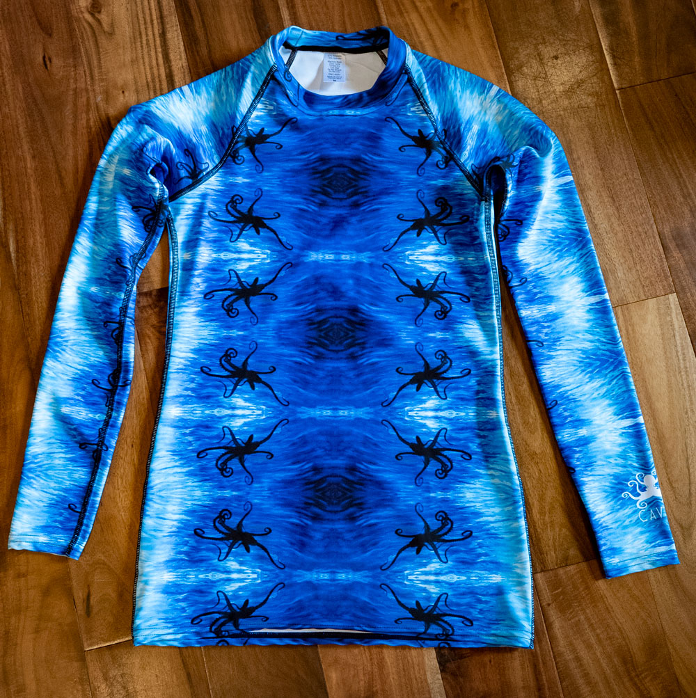 CAVIS Blue Ocean Octopus Rash Guard