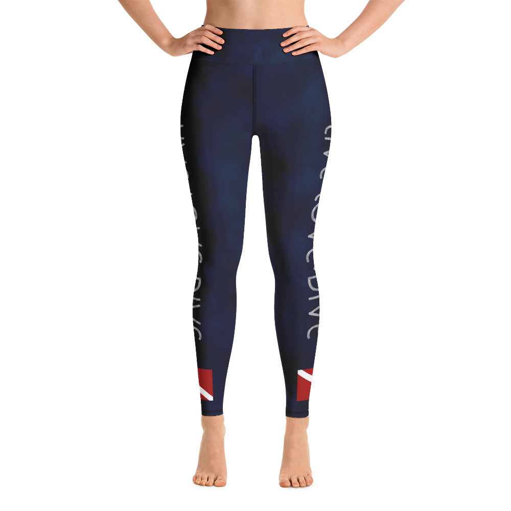 CAVIS Live Love Dive Leggings, Dive Flag Warm Water Scuba Dive Skin