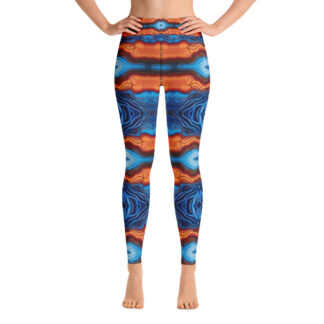 CAVIS Reborn Pattern Women's High Waist Leggings - Psychedelic Dive Skin - Front