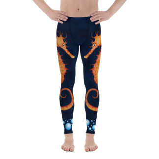 CAVIS Seahorse Men's Leggings - Scuba Dive Skin - Front