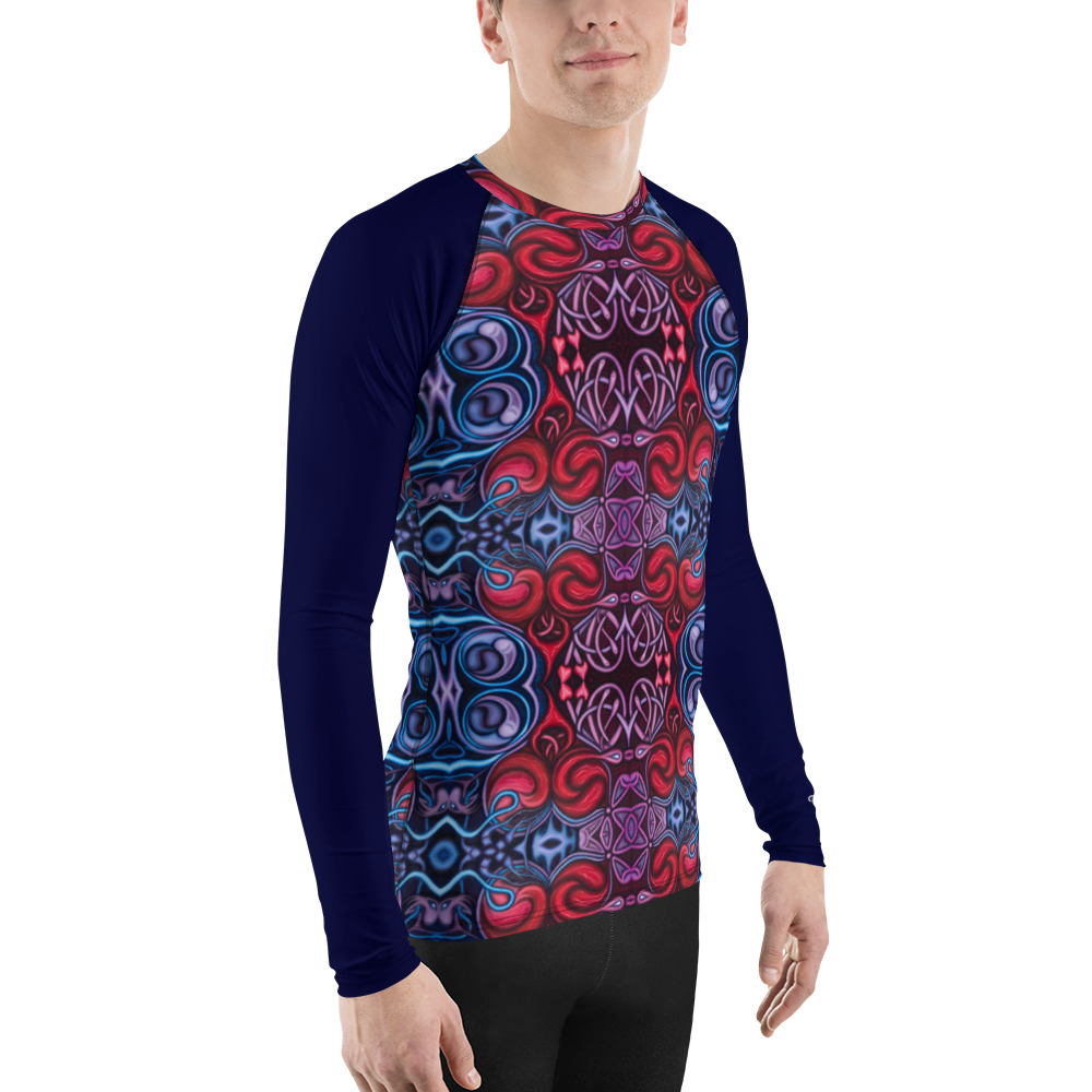 CAVIS Celtic Heart Men's Rash Guard - Scuba Swim Shirt - Right