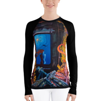 CAVIS Women's Rash Guard - Scuba Swim Shirt - Front