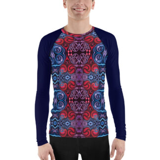 CAVIS Celtic Heart Men's Rash Guard - Scuba Swim Shirt - Front