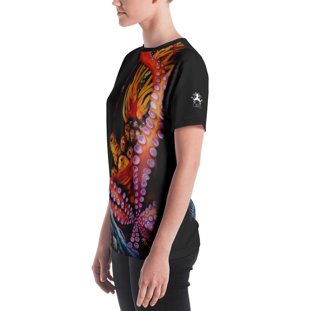 CAVIS Shipwreck Octopus Women's T-Shirt - Back