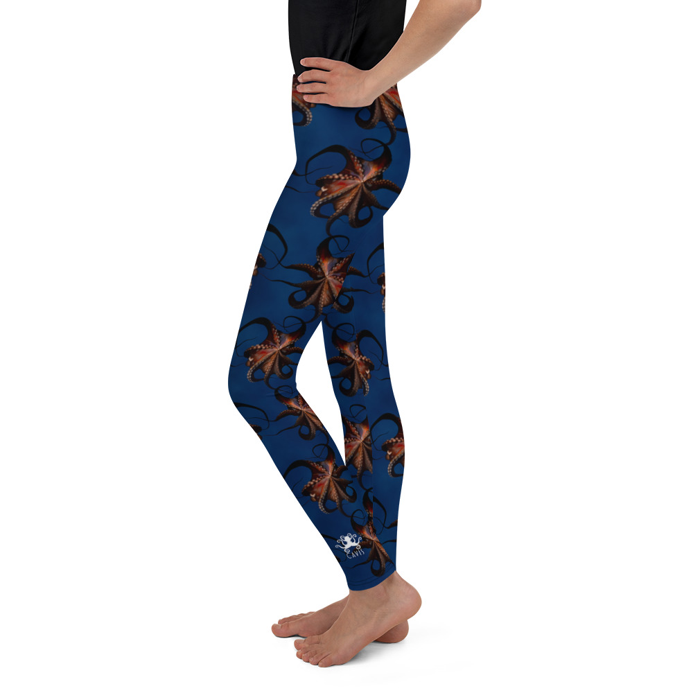 CAVIS Flying Octopus Youth Leggings - Left