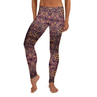 CAVIS Celtic Dragon Women's Leggings - Scuba Leggings - Front