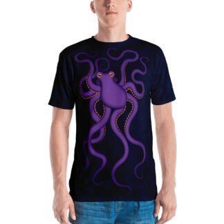 CAVIS Purple Octopus Men's T-Shirt - Front