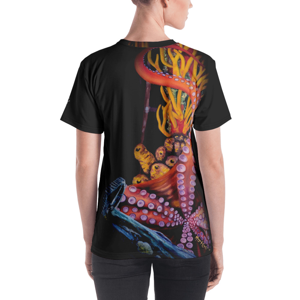 CAVIS Shipwreck Octopus Women's T-Shirt - Back