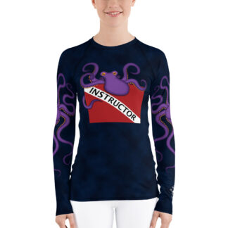 CAVIS Dive Flag Octopus Rash Guard - Instructor - Women's - Front
