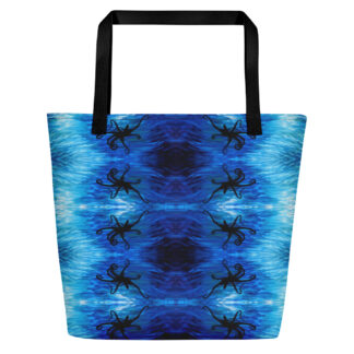 CAVIS Blue Ocean Octopus Beach Bag - Bright Blue Tote