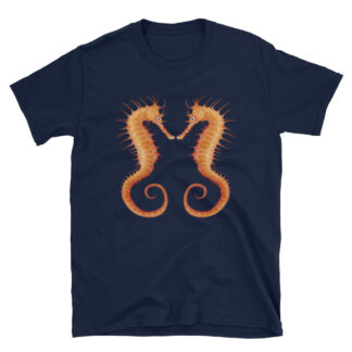 CAVIS Seahorse T-Shirt - Navy Blue