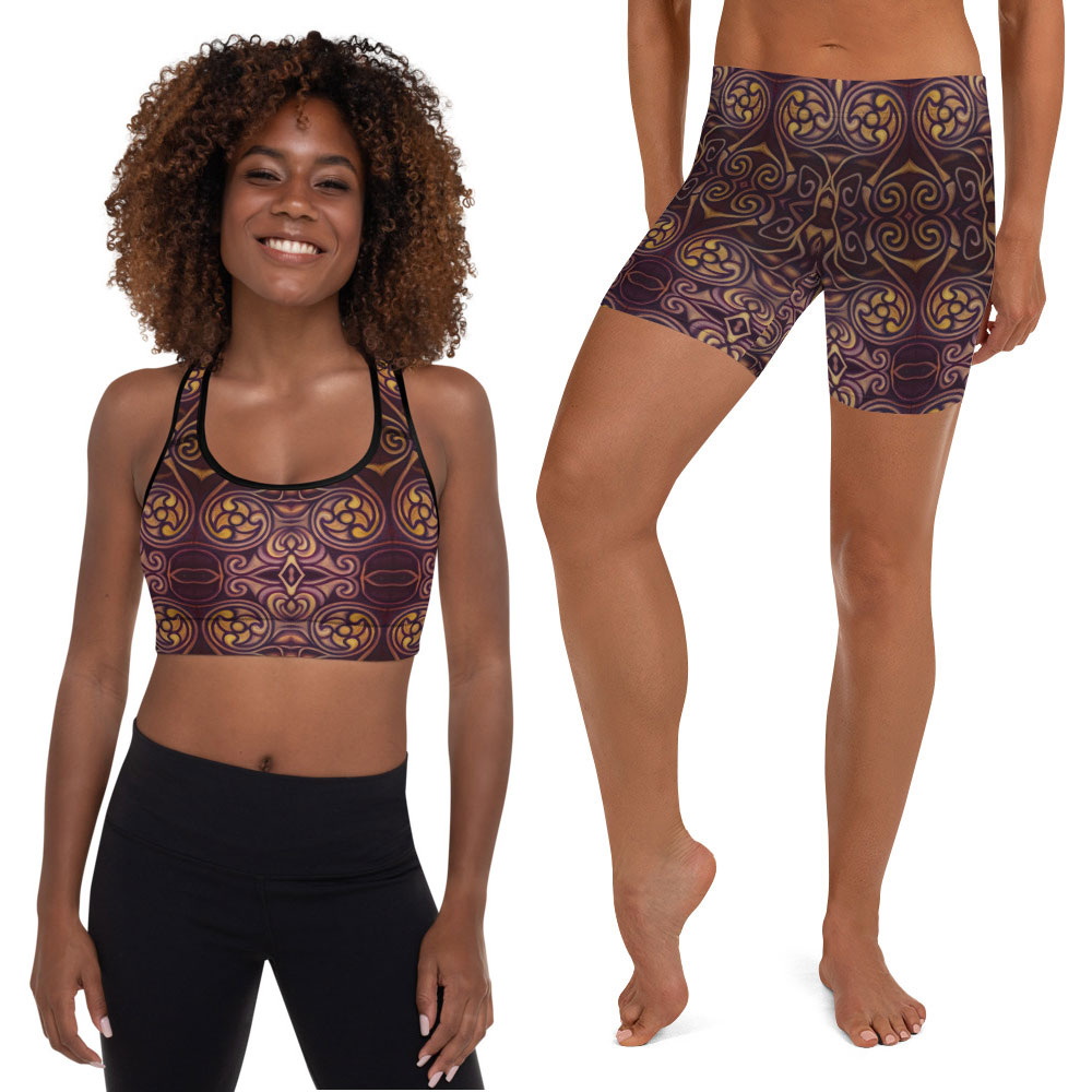 CAVIS Celtic Dragon - Sports Bra - Boy Shorts Swimsuit