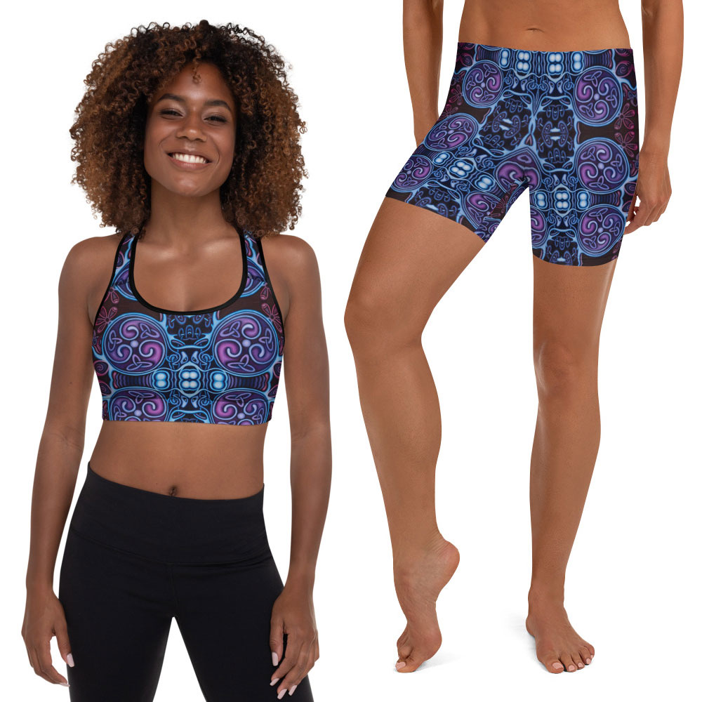 CAVIS Celtic Soul Fitted Yoga Shorts, Boy Shorts for Athletics or Swim Bottoms - Image 5