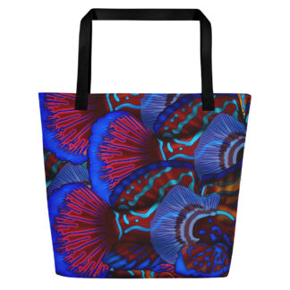 CAVIS Mandarinfish Pattern Beach Bag