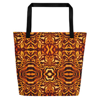 CAVIS Wonderpus Beach Bag - Yellow Orange Octopus Tote Bag