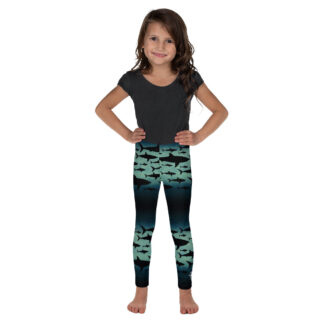 CAVIS a Shark Pattern Kid's Legging - Front