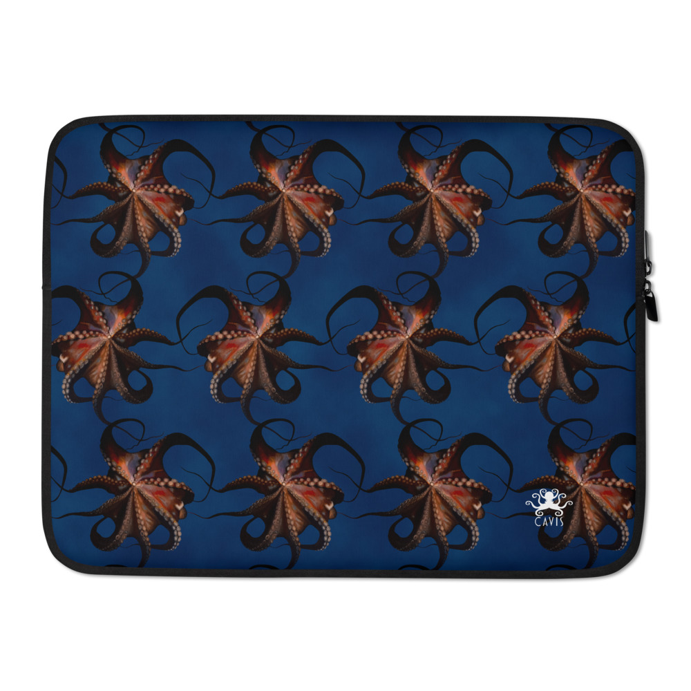 CAVIS Flying Octopus Laptop Sleeve, Fun Sea Life Laptop Case