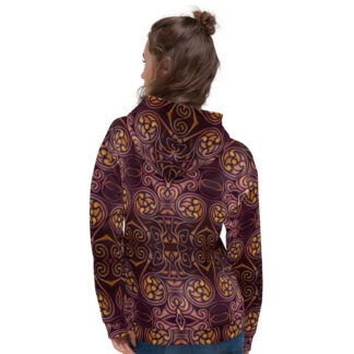 CAVIS Celtic Dragon Pull Over Hoodie - Hooded Sweatshirt - Back