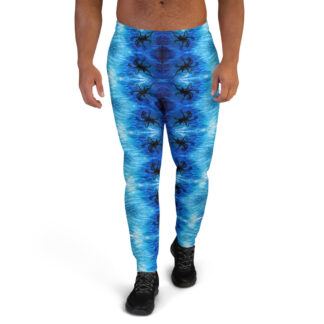 CAVIS Blue Ocean Octopus Joggers - Men's Sweatpants - Front