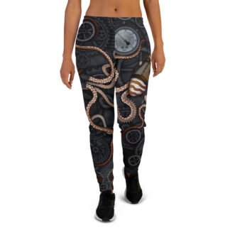 CAVIS Steampunk Octopus Women's Joggers - Front