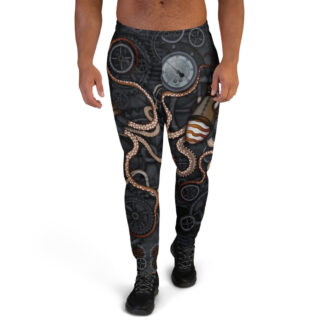 CAVIS Steampunk Octopus Men's Joggers - Front