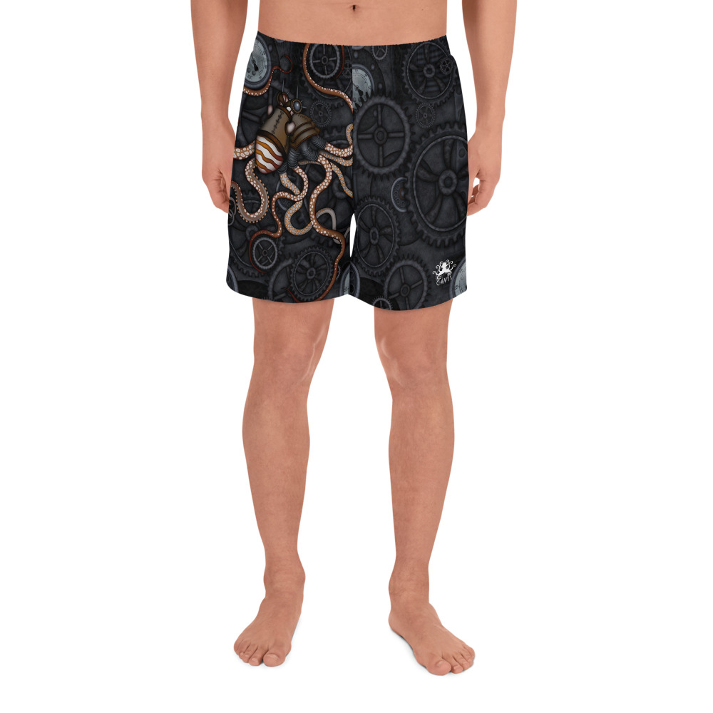 CAVIS Steampunk Octopus Men's Shorts - Front