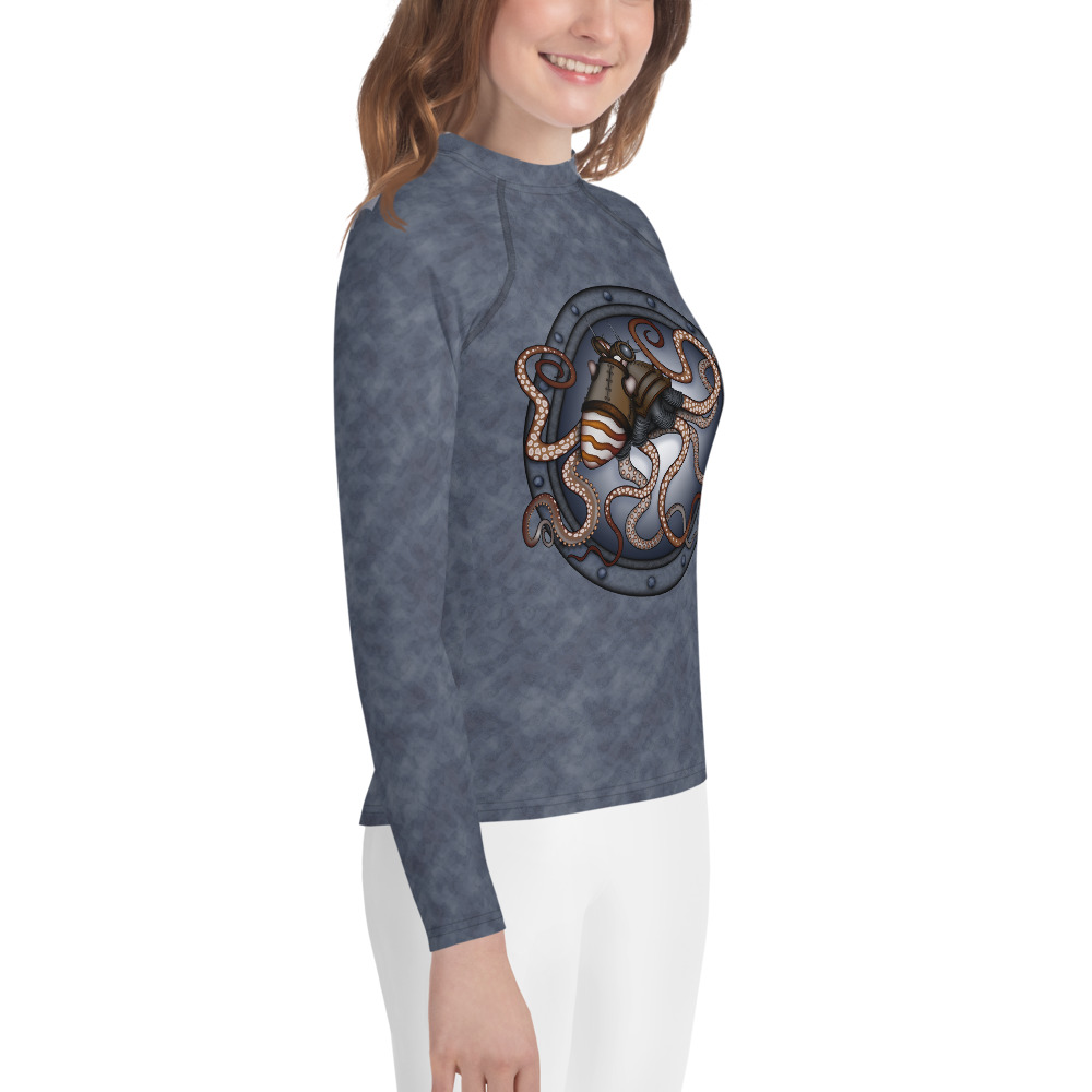 CAVIS Steampunk Octopus Rash Guard - Youth - Right