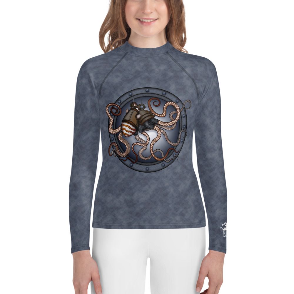 CAVIS Steampunk Octopus Rash Guard - Youth - Front
