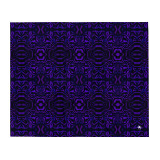 CAVIS Wonderpus Soft Throw Blanket - Purple Black