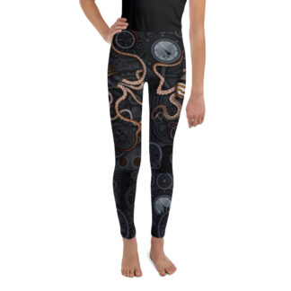 CAVIS Steampunk Octopus Leggings - Youth - Front