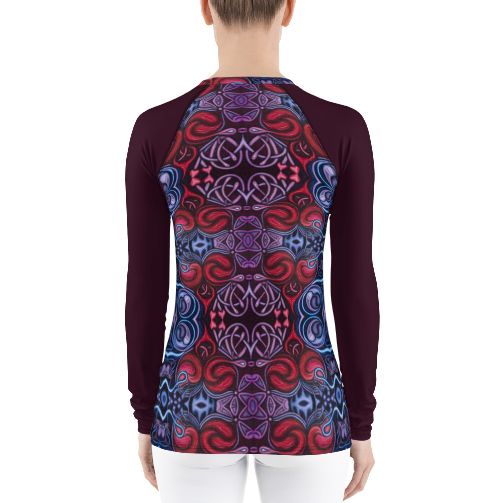 CAVIS Celtic Heart Rash Guard - Scuba Dive Swim Shirt - Back