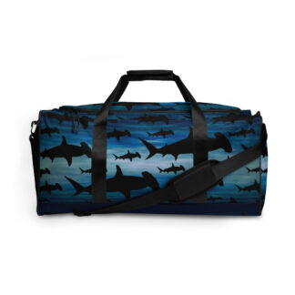 CAVIS a Shark Pattern Hammerhead Duffle Bag, Underwater Sea Life Gym Bag