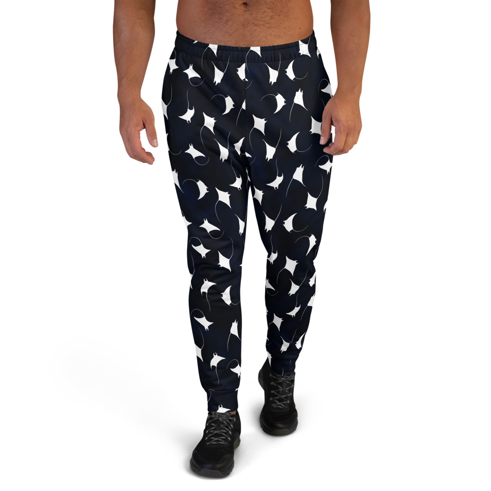 CAVIS Mobula Manta Ray Sweatpants, Jogger Bottoms, Athletic Pants - Front