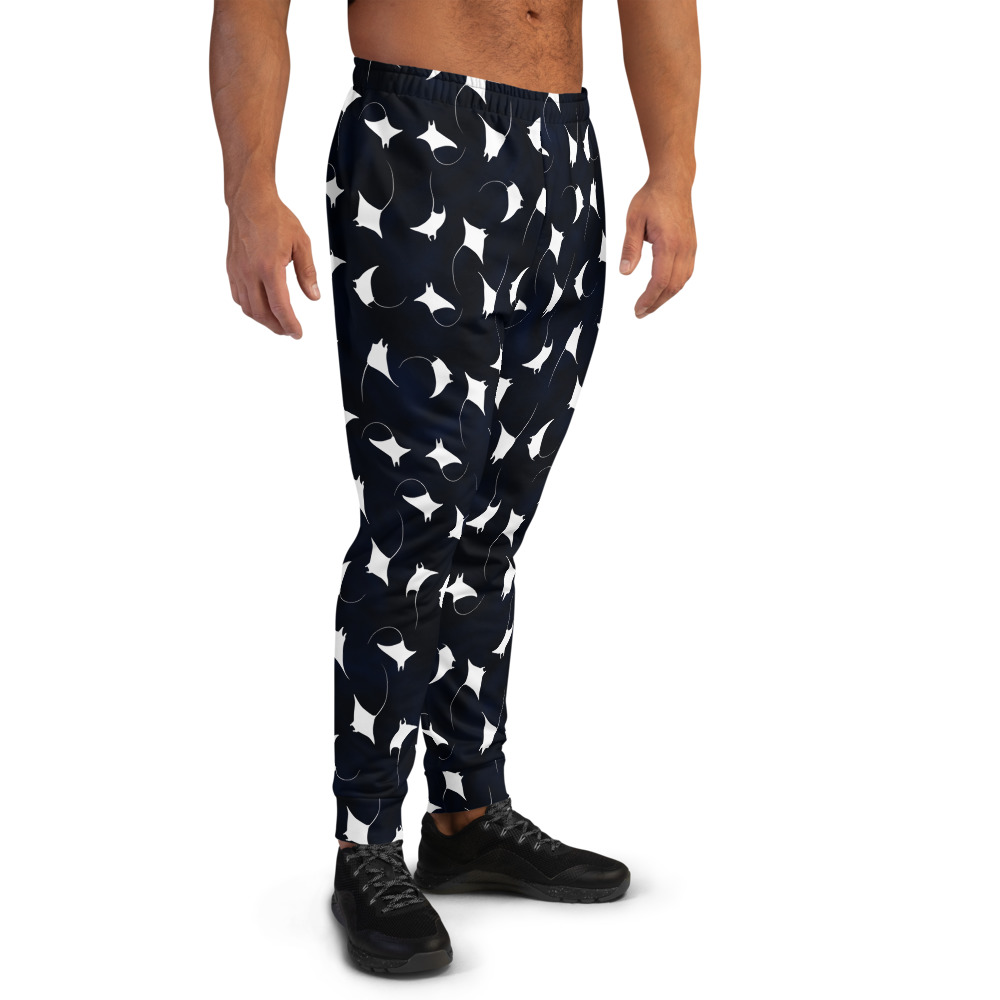 CAVIS Mobula Manta Ray Sweatpants, Jogger Bottoms, Athletic Pants - Right Front