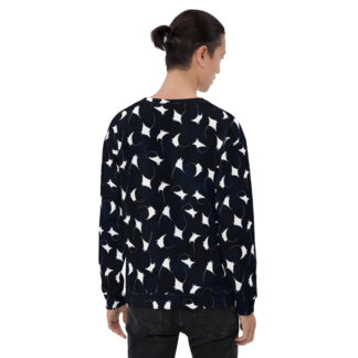 Mobula Manta Ray Sweatshirt, Long Sleeve T-Shirt, Top - Back