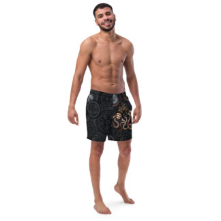 CAVIS a Steampunk Octopus Men’s Swimsuit, Alternative Men's Swim Trunks