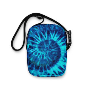 CAVIS Blue Tie-Dye Psychedelic Utility Cross-body Bag