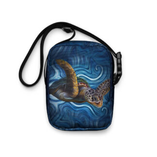 CAVIS Sea Turtle Painting Nautical Utility Cross-body Bag