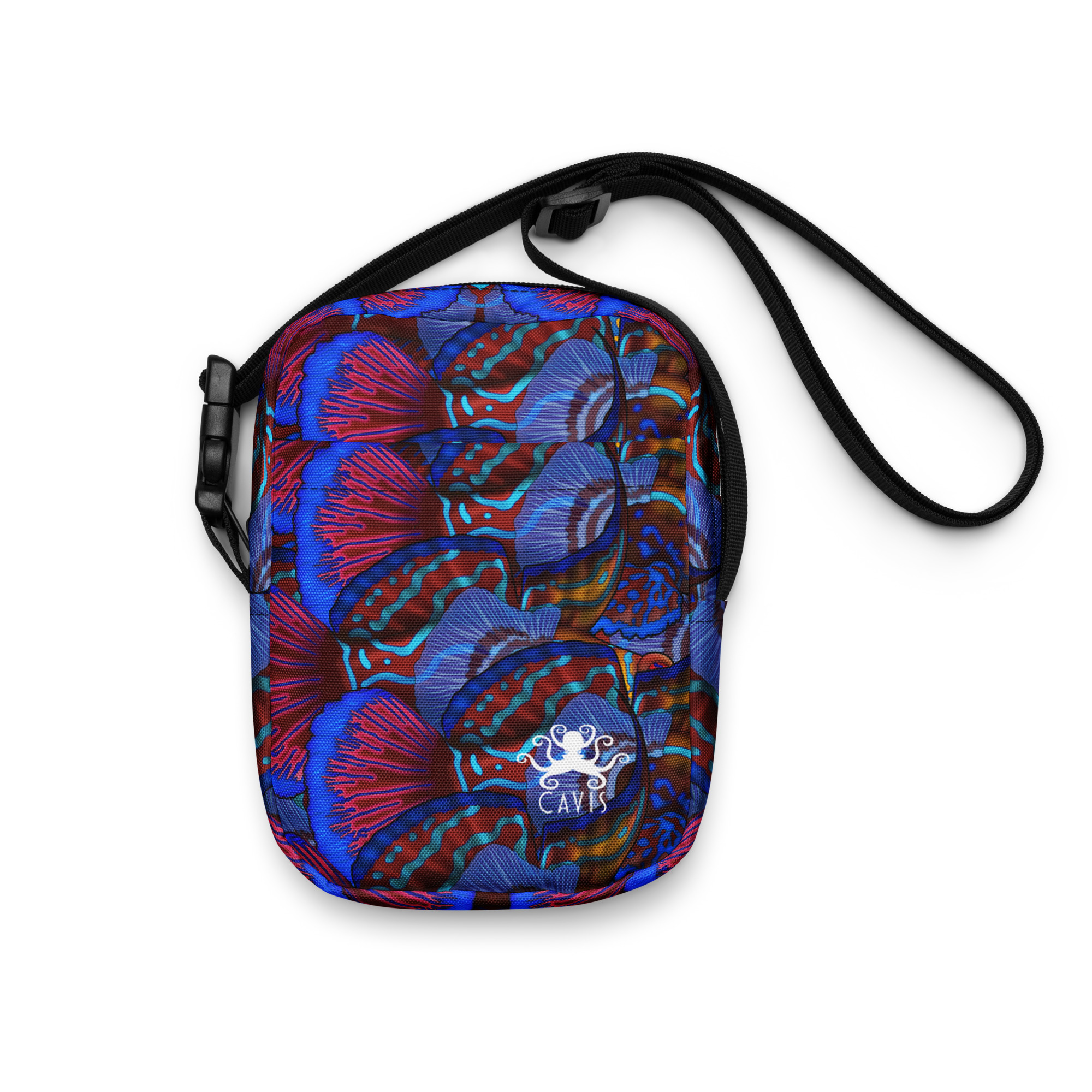 CAVIS Mandarinfish Colorful Nautical Utility Cross-body Bag, Underwater Sea Life Handbag - Image 15