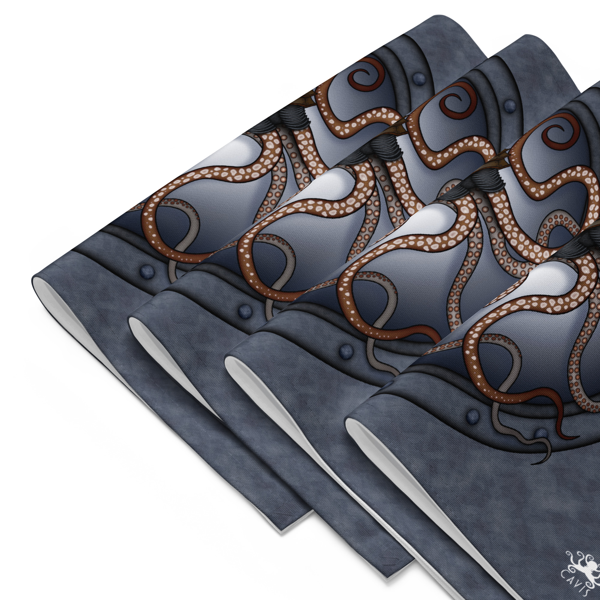 CAVIS Steampunk Octopus Placemat Set, Nautical Porthole Fabric Mat Place Setting - Image 9