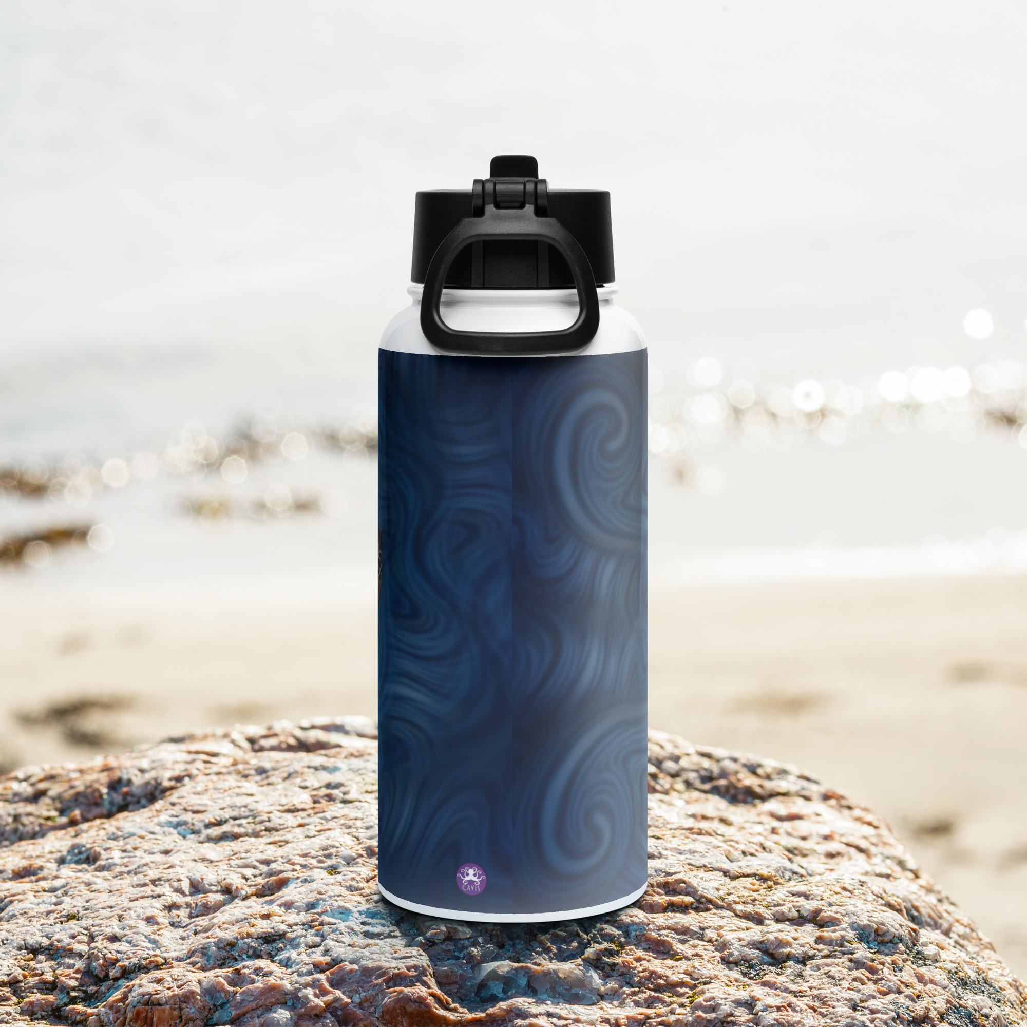 CAVIS Sea Turtle Stainless Steel Water Bottle with a Straw Lid - Image 4
