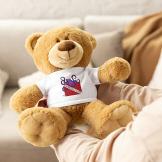 Cavis Teddy Bear with a Undersea Life Dive Flag T-Shirt, Scuba Diver Gift