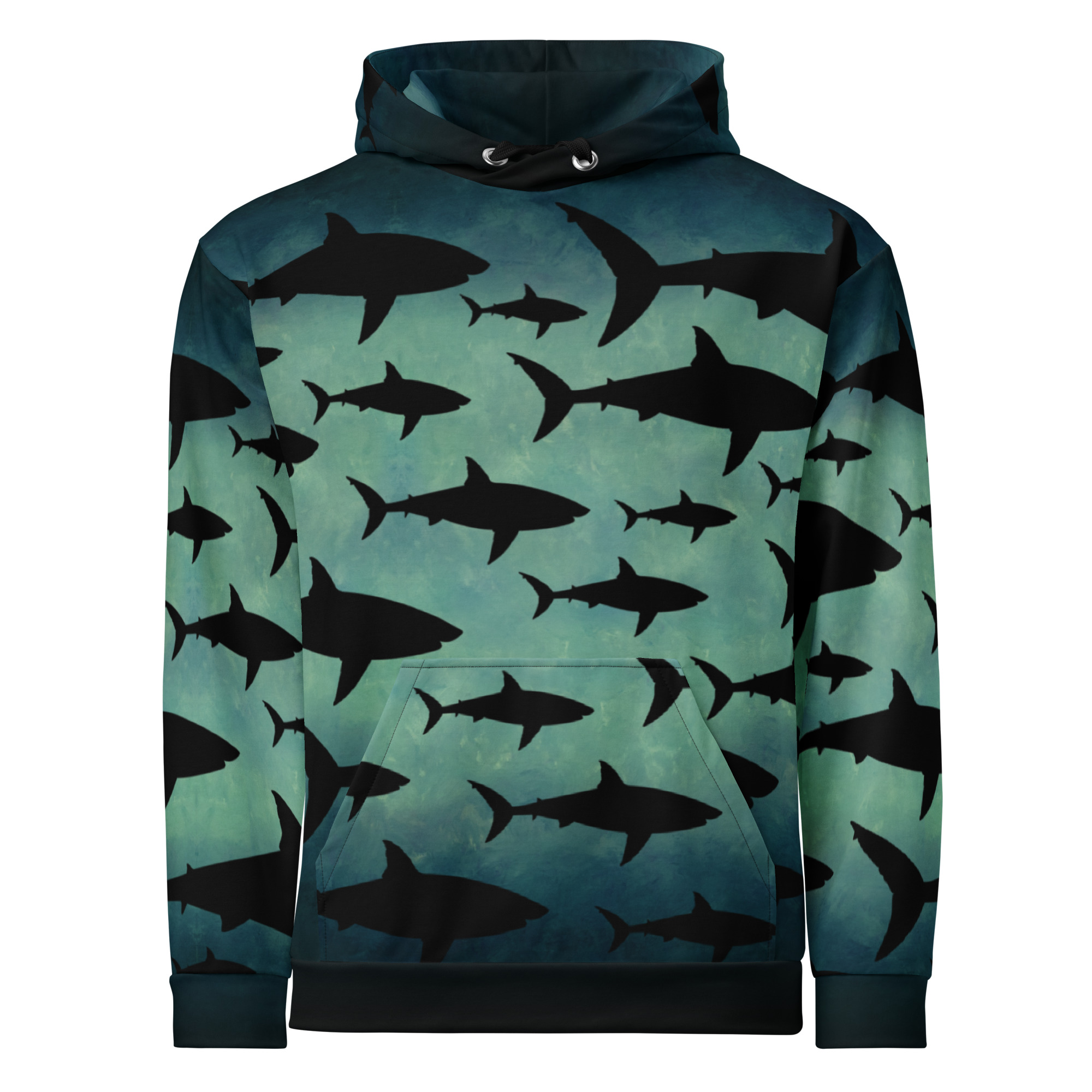 CAVIS Shark Pattern Unisex Hoodie - Image 14