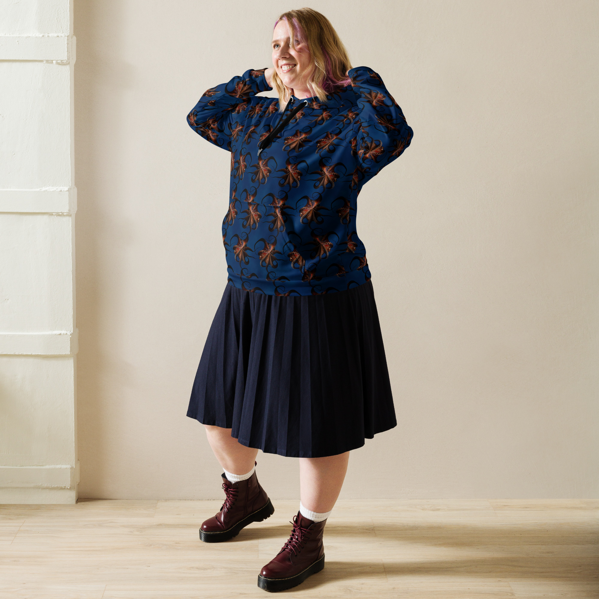 CAVIS Flying Octopus Unisex Hoodie - Image 15