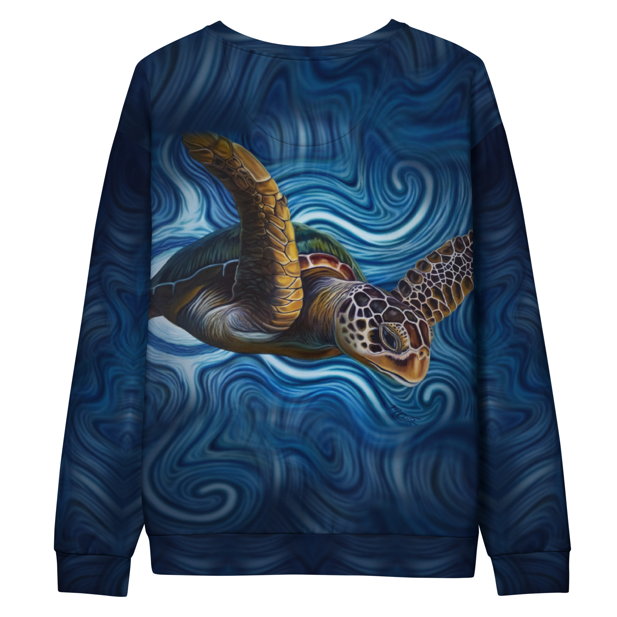 CAVIS a Sea Turtle Unisex Sweatshirt, Alternative Sea Life Long Sleeve Top - Image 10